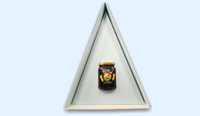 Confezione Regalo Triangolo — 1 Vaso MieleI-PRÁ I-PRÀ Millefiori