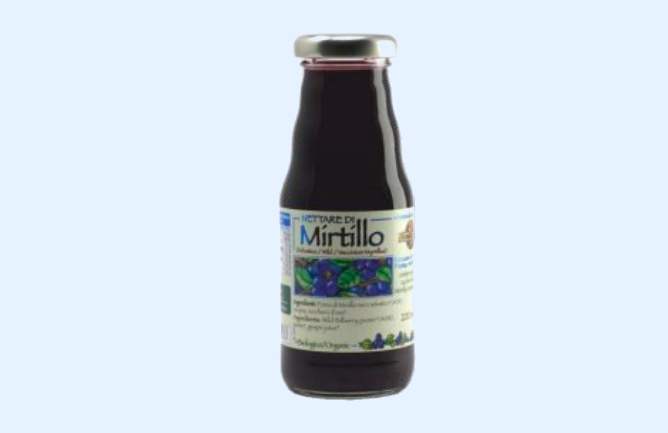 NETTARE DI MIRTILLO AL 40% BIOLOGICO 200ml.