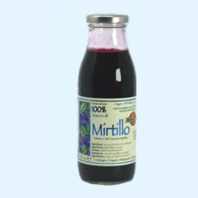 NETTARE DI MIRTILLO AL 100% BIOLOGICO 330ml.